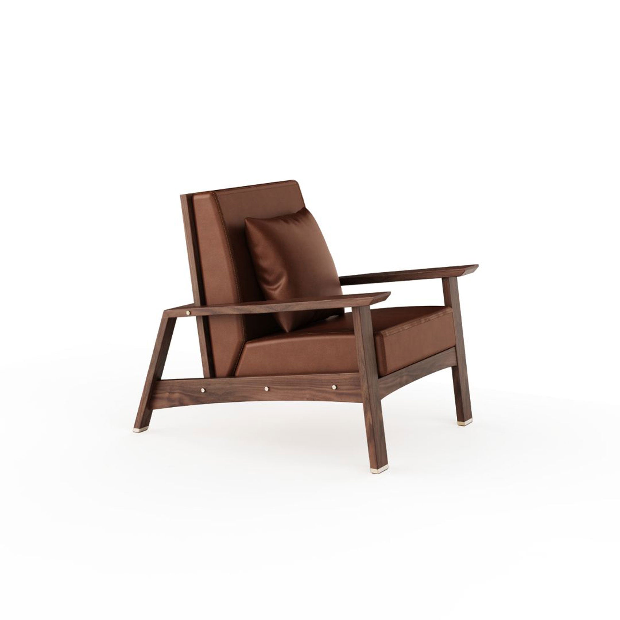 Wooden Armchair - Akita Series, Walnut