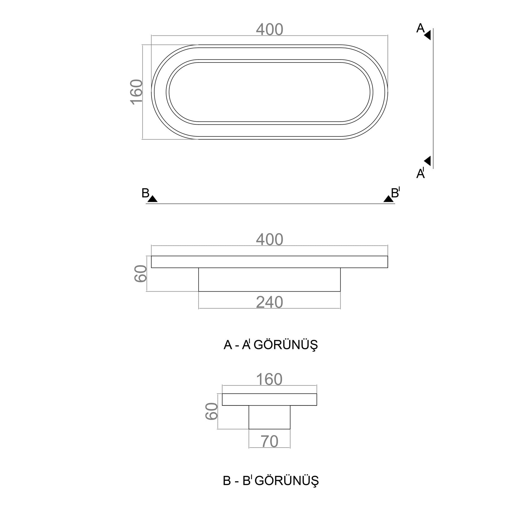 Plafonia Oval Led Plafonyer Led Avize Ahşap 40x16 cm