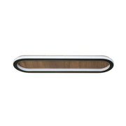 Plafonia Oval Led Plafonyer Led Avize Ahşap 60x16 Cm