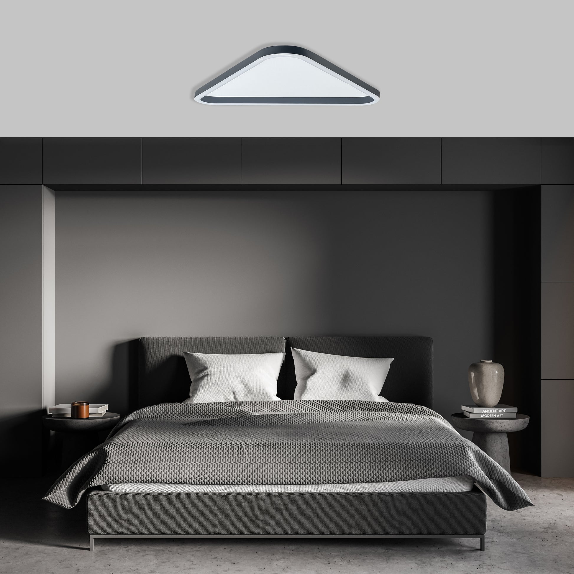 Plafonia Tavan Plafonyer Led Avize Üçgen 60 Cm