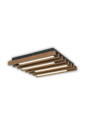 Plafonyer Ahşap Led Avize 40x40 Cm