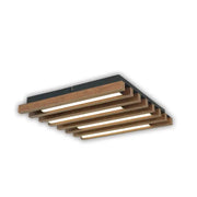 Plafonyer Ahşap Led Avize 40x40 Cm
