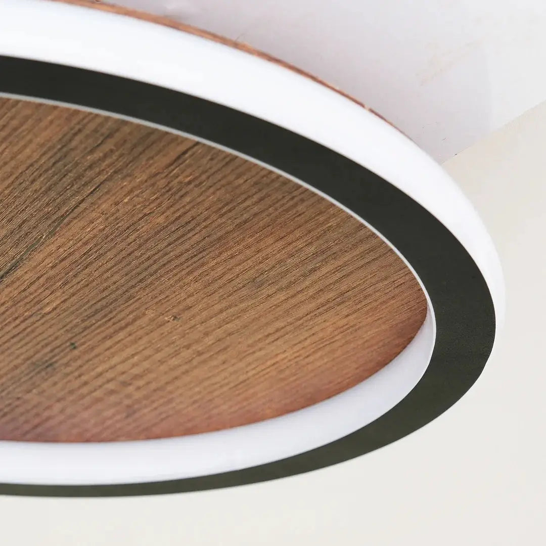Plafonyer Led Avize Ahşap 40 Cm