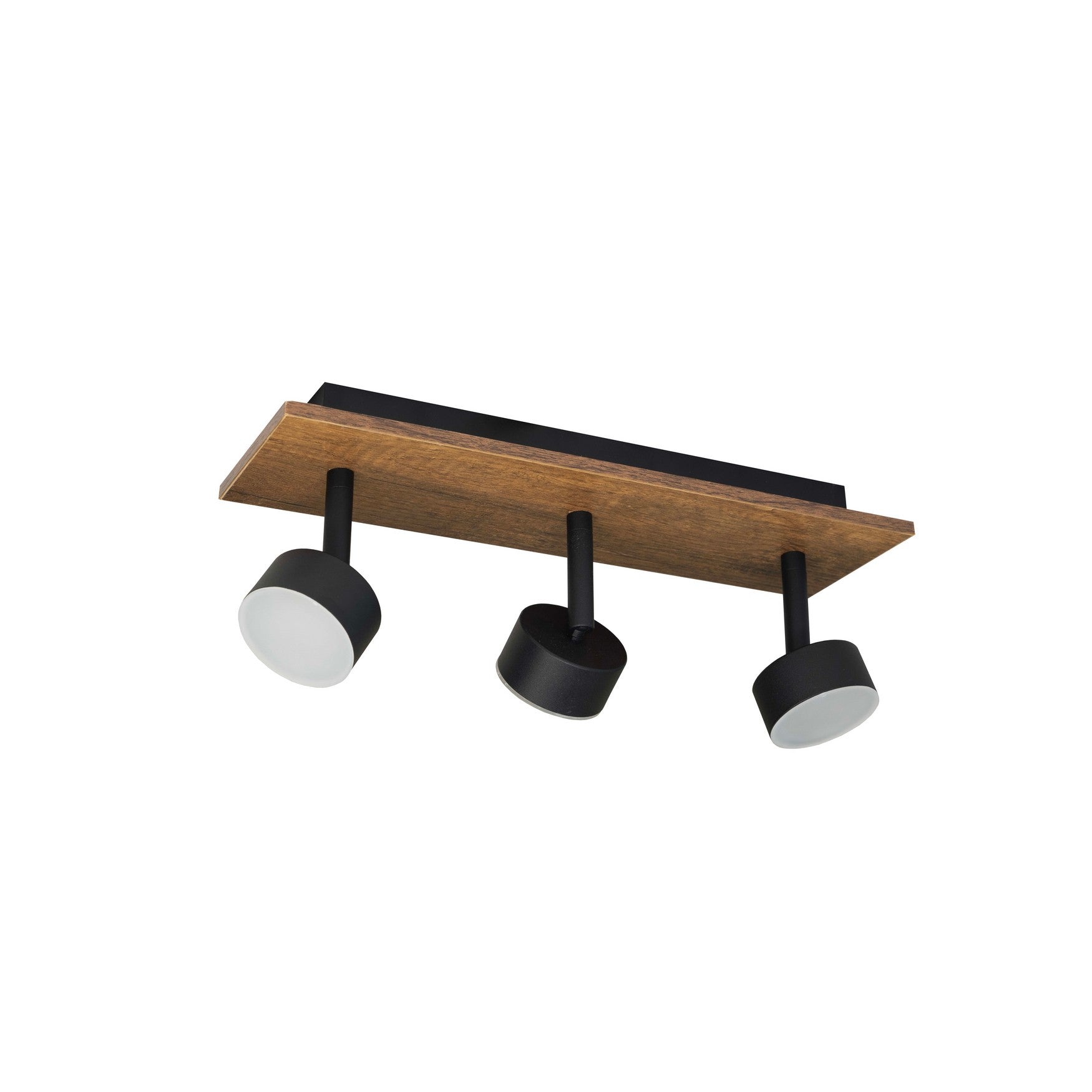 Plafonyer Spotlu Ahşap Led Avize 30x10 Cm