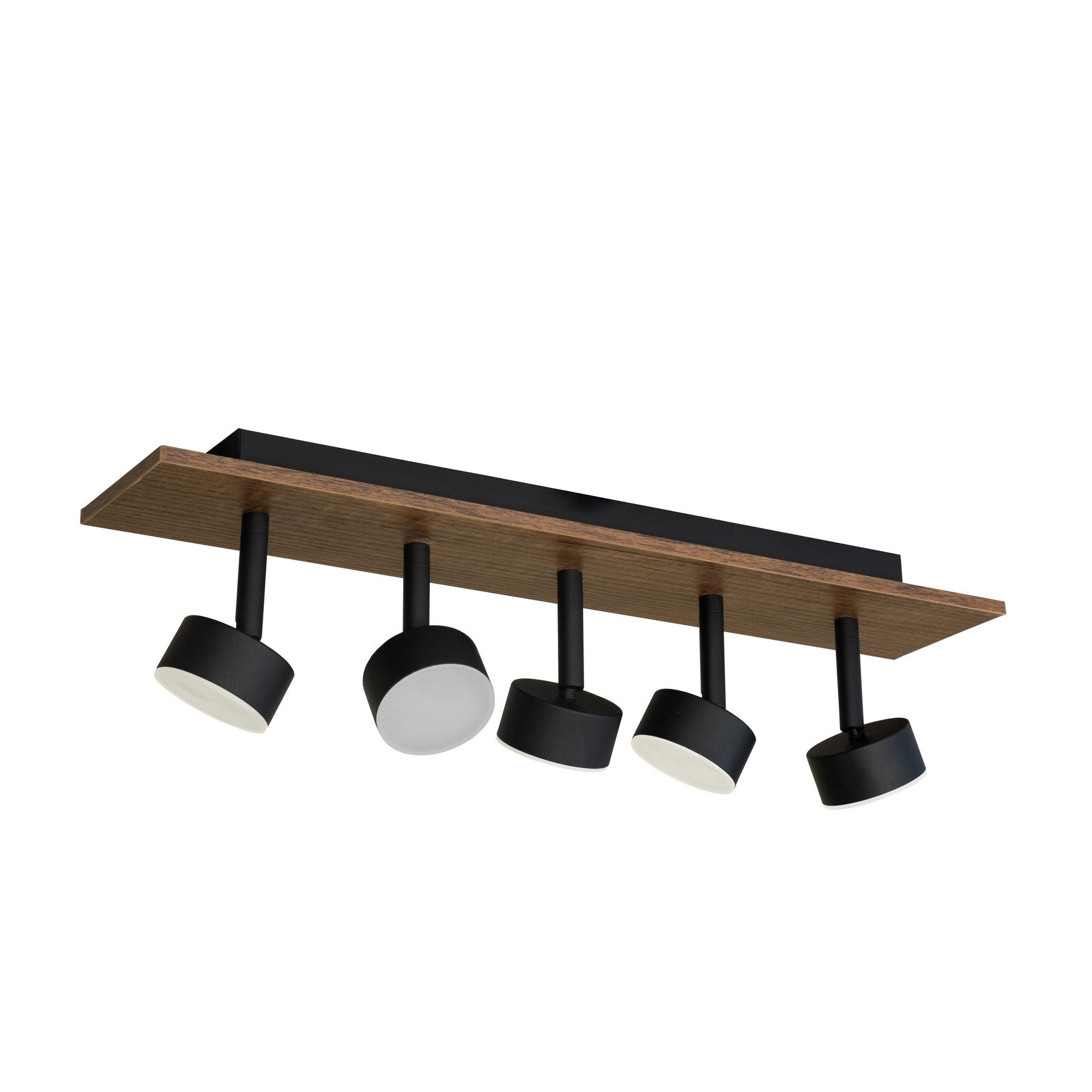 Plafonyer Spotlu Ahşap Led Avize 45x10 Cm