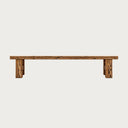 Plank Bench – geri kazanılmış masif ahşap, önden görünüm | Woodyworkz
