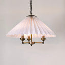 Pleated Perfection Pileli Kumaş Avize – Zincir Askılı 60 Cm