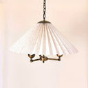 Pleated Perfection Pileli Kumaş Avize – Zincir Askılı 60 Cm