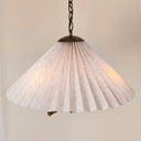 Pleated Perfection Pileli Kumaş Avize – Zincir Askılı 60 Cm