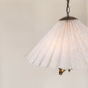 Pleated Perfection Pileli Kumaş Avize – Zincir Askılı 60 Cm
