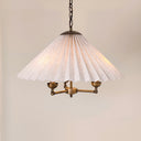 Pleated Perfection Pileli Kumaş Avize – Zincir Askılı 60 Cm