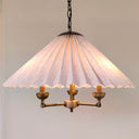 Pleated Perfection Pileli Kumaş Avize – Zincir Askılı 60 Cm