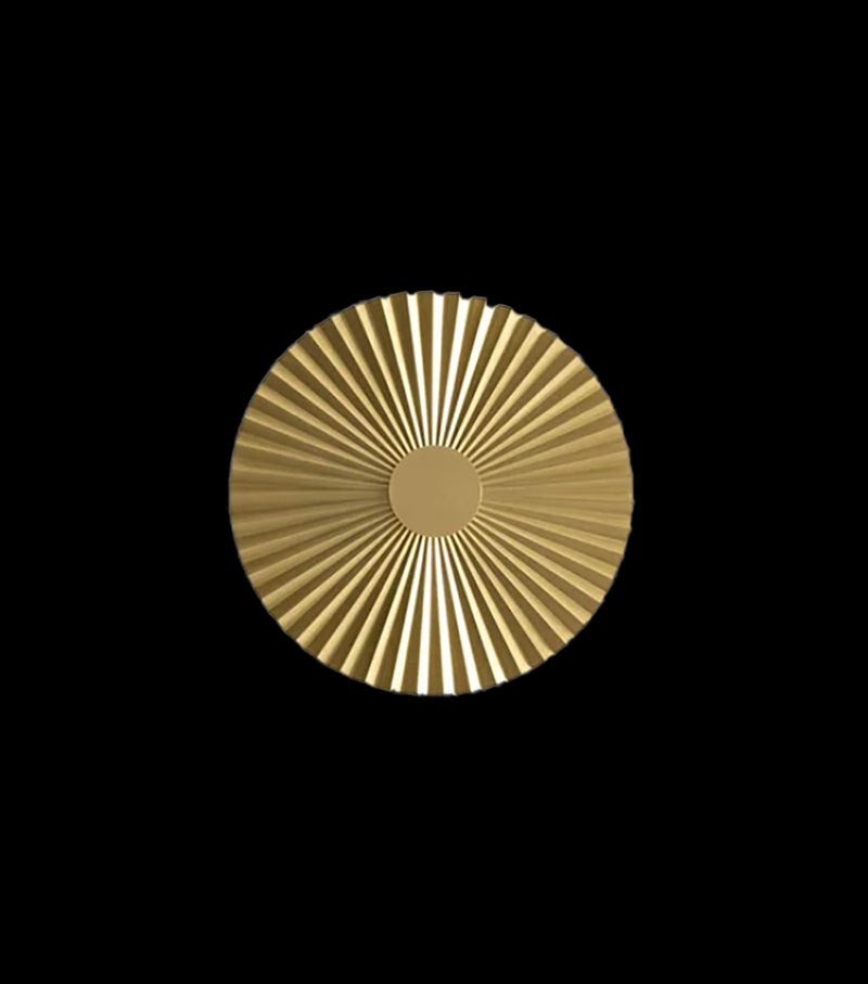 Plie Apli̇K Natural Gold Ø39x7 Cm Led 8w 3000k