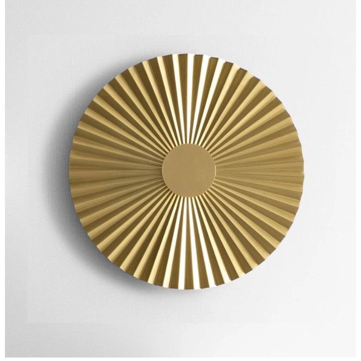 Plie Apli̇K Natural Gold Ø49x7 Cm Led 10w 3000k