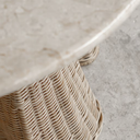 Plissé Mermer & Rattan Orta Sehpa-Orta Sehpa-Lo-Fi House-NowShopFun