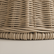 Plissé Mermer & Rattan Orta Sehpa-Orta Sehpa-Lo-Fi House-NowShopFun