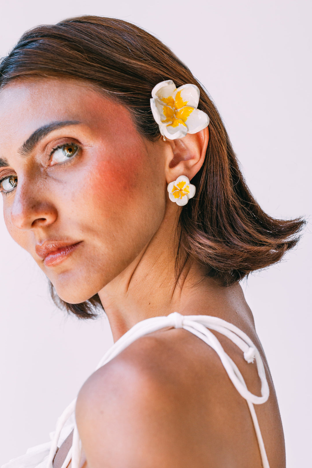 Plumeria Earcuff Set-Küpe-Sunset Magic Studio-NowShopFun