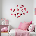 Poem Magenta Duvar Dekoru - 15'li Set