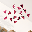 Poem Magenta Duvar Dekoru - 15'li Set
