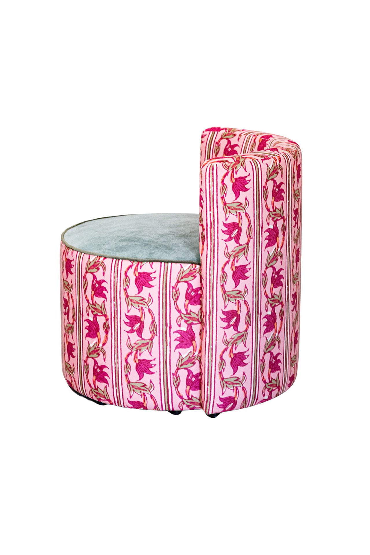 Poetic Desen Sırt Destekli Puf