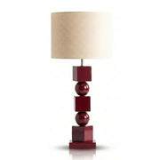 Poly Ahşap Abajur Bordo-Abajur-Pinot Interior-NowShopFun