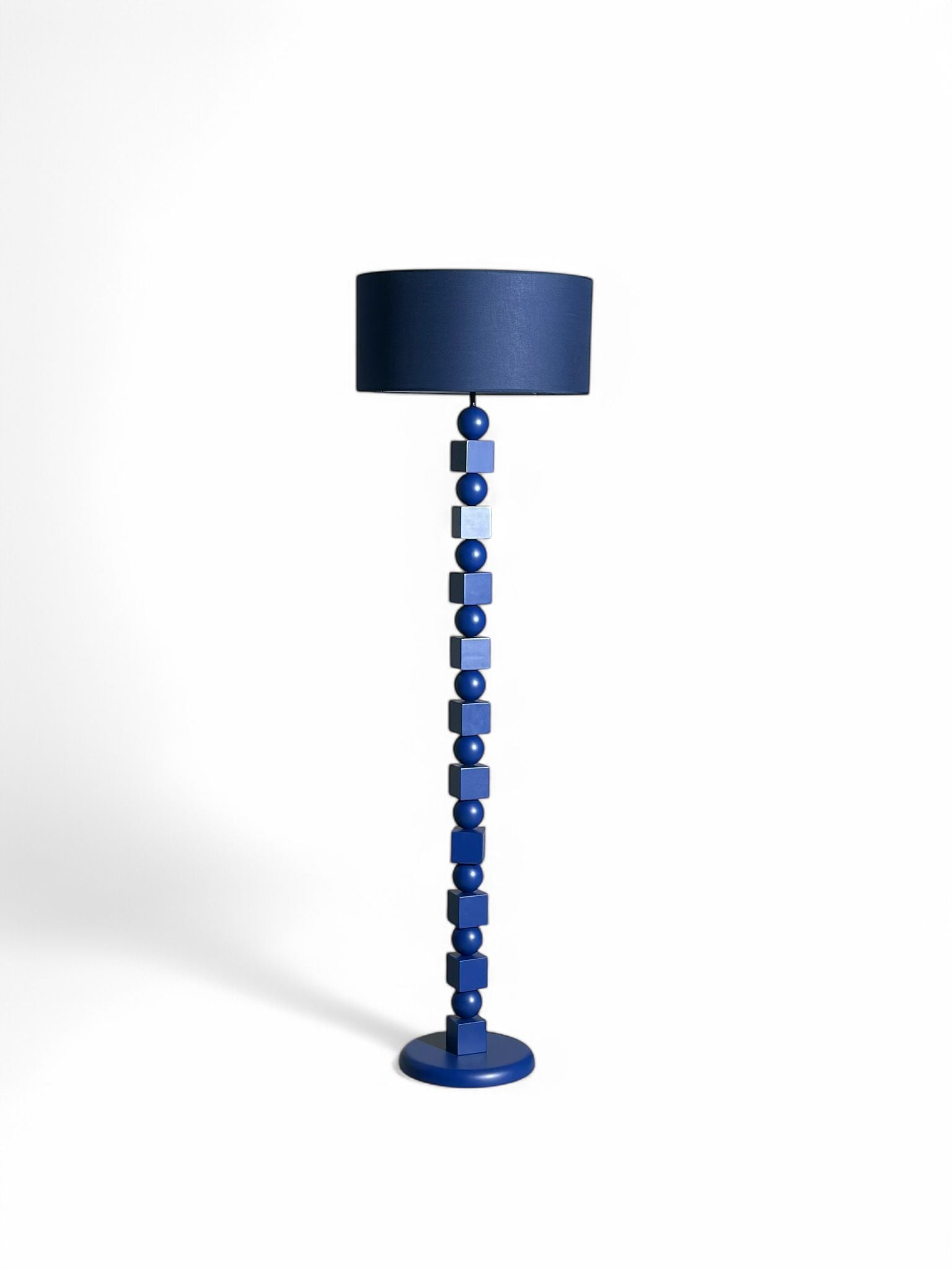Poly Ahşap Lambader Lacivert-Lambader-Pinot Interior-NowShopFun