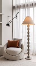 Poly Gri Ahşap Lambader-Lambader-Pinot Interior-NowShopFun