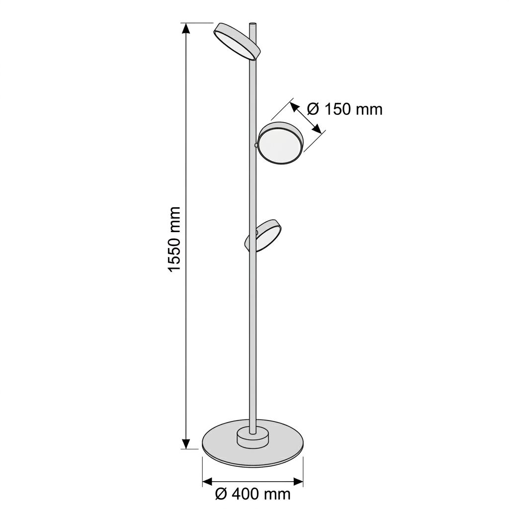 Polyp Modern Led Lambader 155 Cm