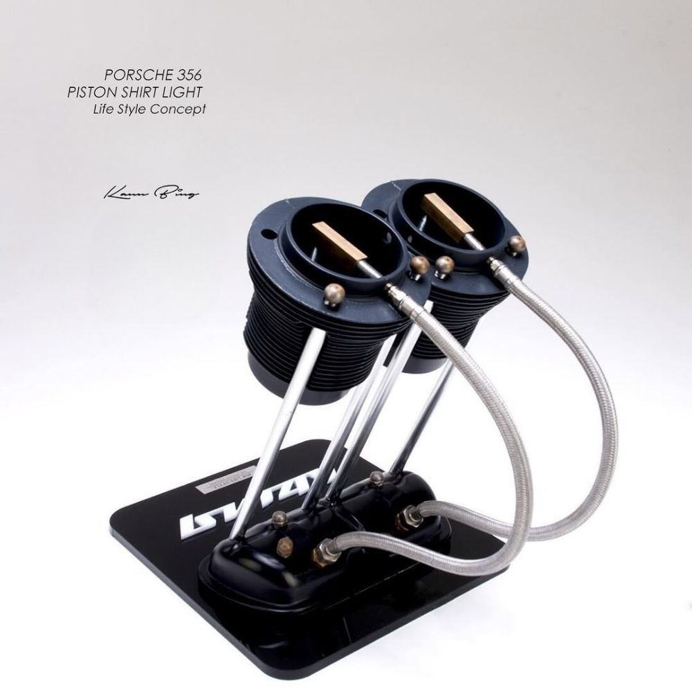 Porsche 356 Piston Shirt Light Aydınlatma-Masa Lambası-Luzart-NowShopFun