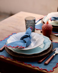 Porto Amerikan Servis & Peçete Seti-Amerikan Servis-Mariaida Home-Beyaz/Sarı-NowShopFun