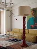 Prague Bordo Masif Ahşap Lambader-Lambader-Pinot Interior-NowShopFun