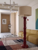 Prague Bordo Masif Ahşap Lambader-Lambader-Pinot Interior-NowShopFun