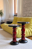 Prague Bordo Yan Sehpa Takımı-Yan Sehpa-Pinot Interior-NowShopFun