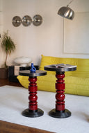 Prague Bordo Yan Sehpa Takımı-Yan Sehpa-Pinot Interior-NowShopFun
