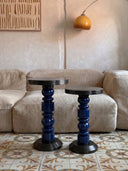 Prague Lacivert Yan Sehpa Takımı-Yan Sehpa-Pinot Interior-NowShopFun