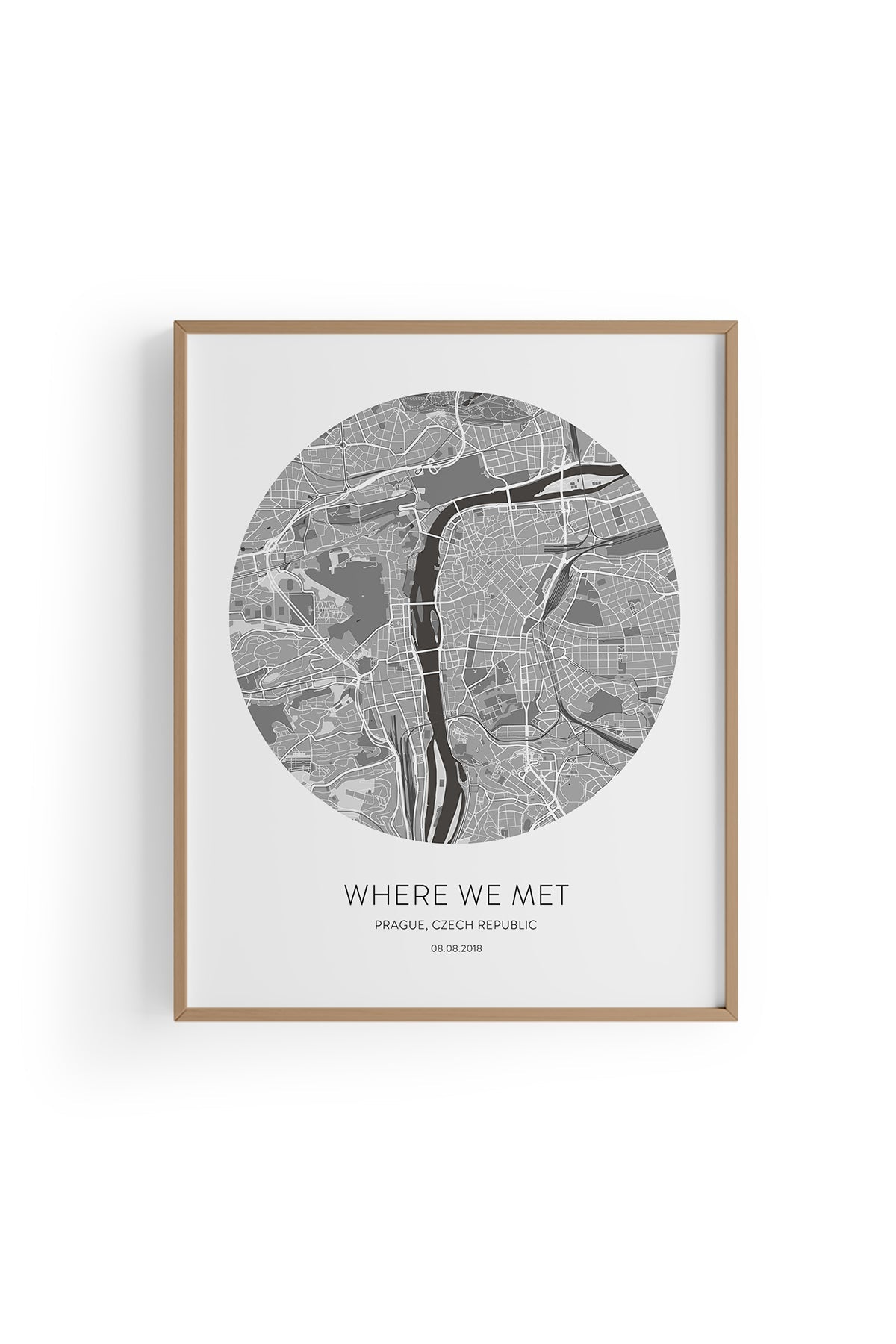 Prague Şehir Haritası Poster