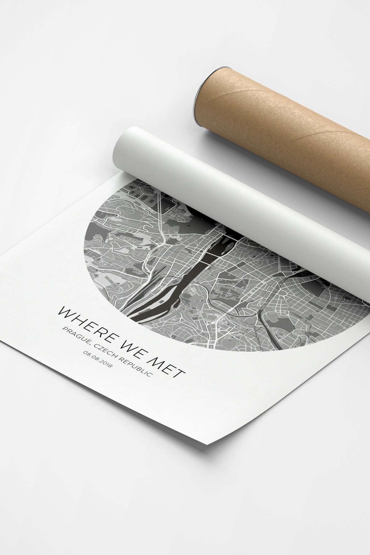 Prague Şehir Haritası Poster