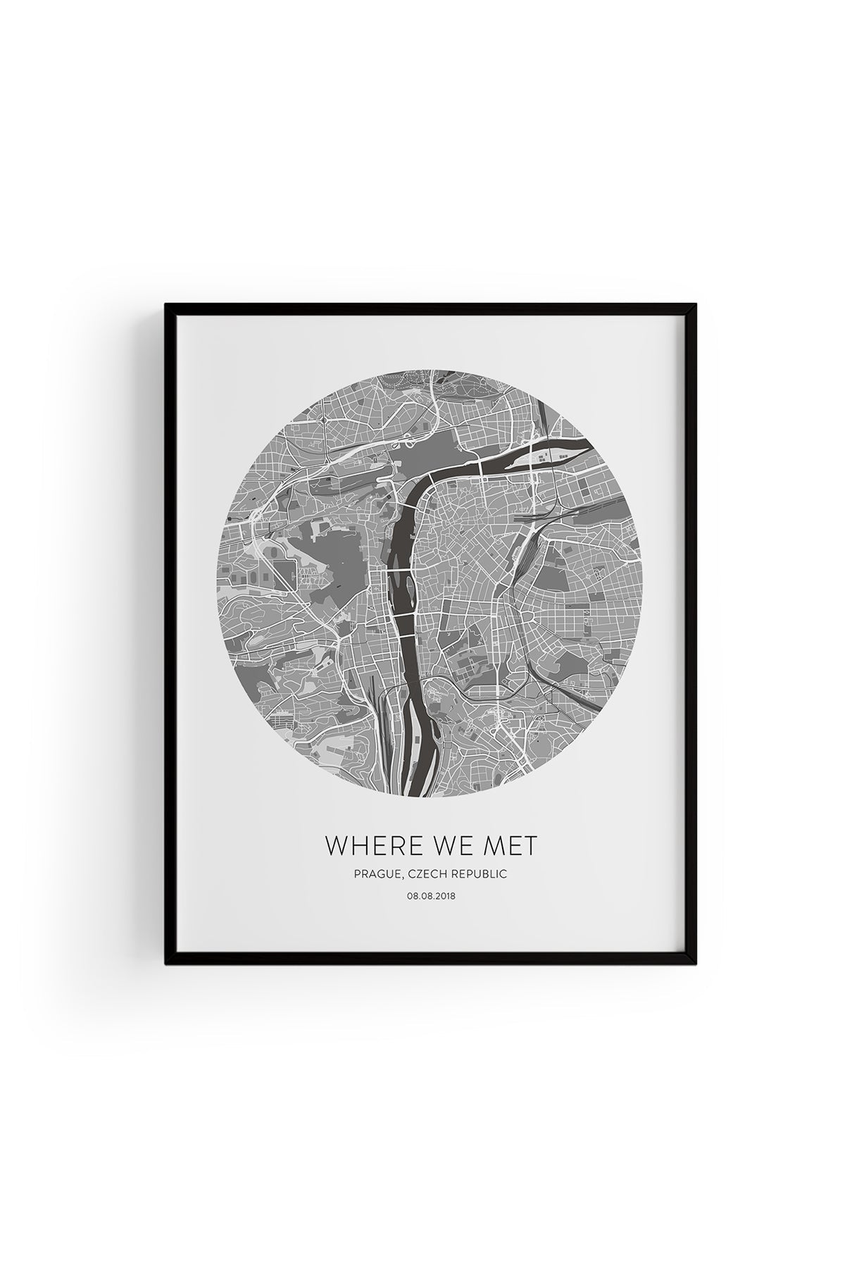 Prague Şehir Haritası Poster