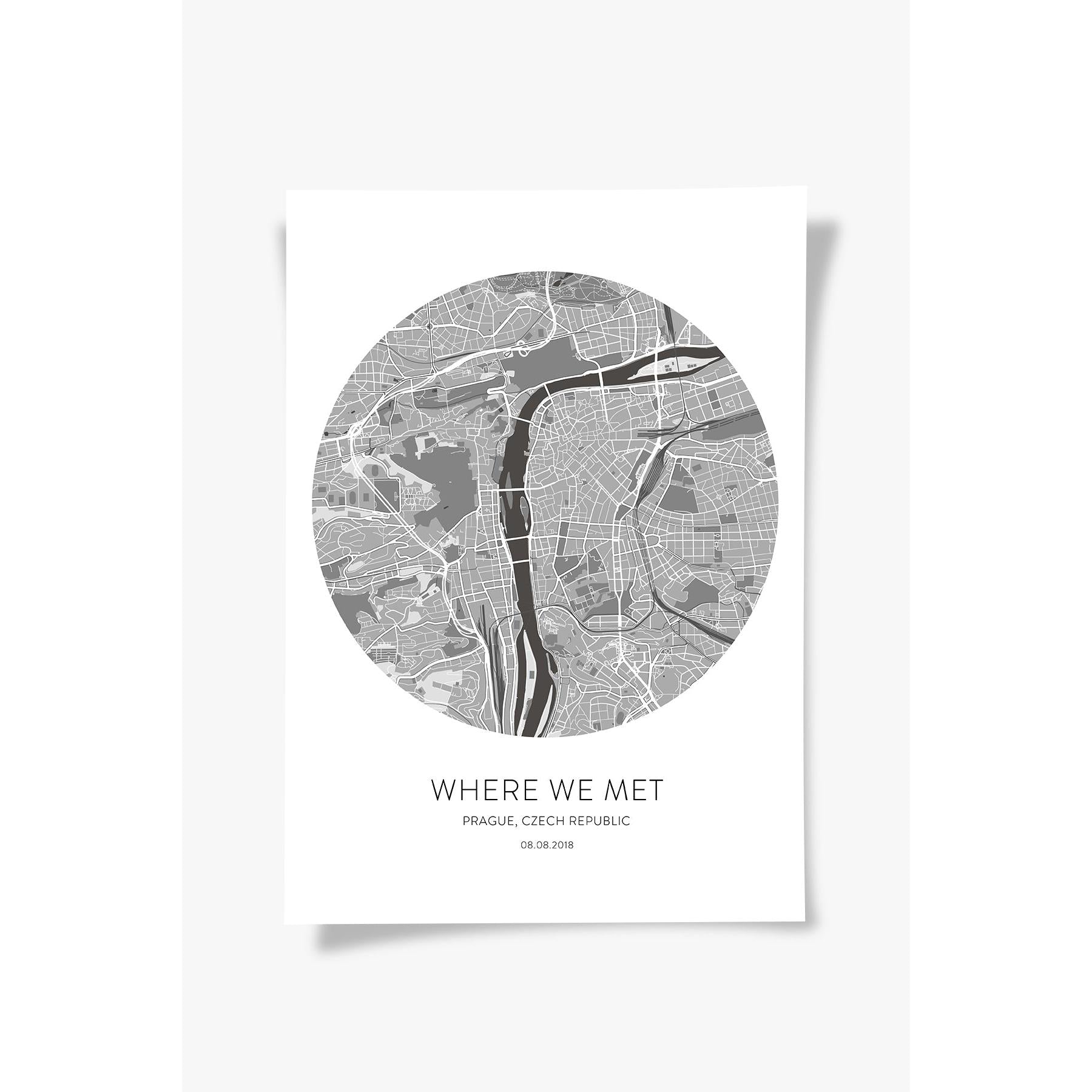 Prague Şehir Haritası Poster