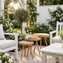 Premium Rattan 3'lü Sehpa Seti