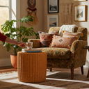 Premium Rattan Sehpa & Puff