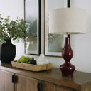 Porto Lamp Bordo Ahşap Abajur