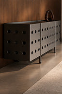 Puncta Çelik Sideboard Konsol-Konsol-Yapı Cam-NowShopFun
