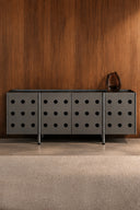 Puncta Çelik Sideboard Konsol-Konsol-Yapı Cam-NowShopFun