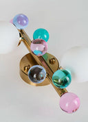 Bubble Lamp Soft Fırçalanmış Mat Gold Metal Opak Aplik