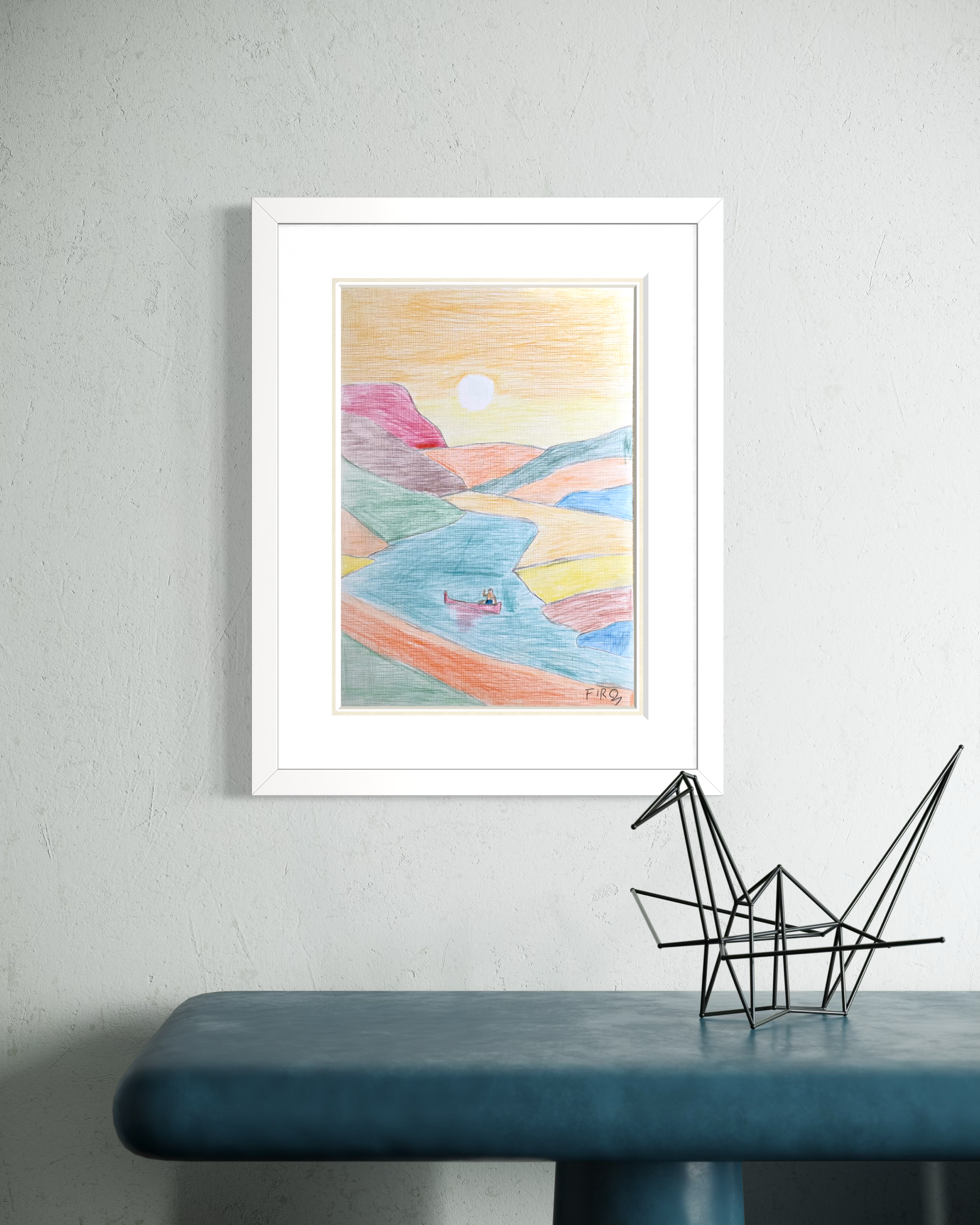 Quiet Drift Resim | 25x35 cm-Tablo-Fırat Aydın Works-NowShopFun