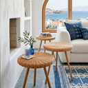 Premium Rattan 3'lü Sehpa Seti
