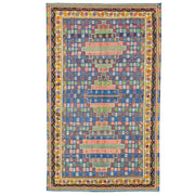 Rabat Geometrik Desenli Fas Halı Kilim 205x344 cm