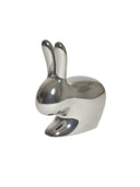 Rabbit Metalik Gümüş Tabure