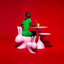 Rabbit Pembe Tabure